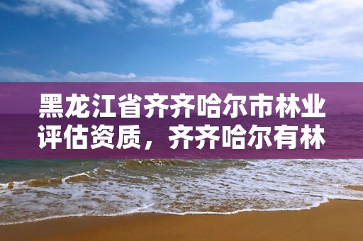 黑龙江省齐齐哈尔市林业评估资质，齐齐哈尔有林业局吗