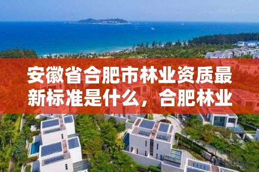 安徽省合肥市林业资质最新标准是什么，合肥林业局工资待遇