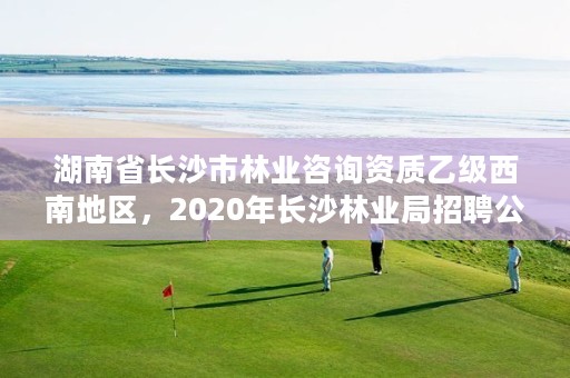 湖南省长沙市林业咨询资质乙级西南地区，2020年长沙林业局招聘公告