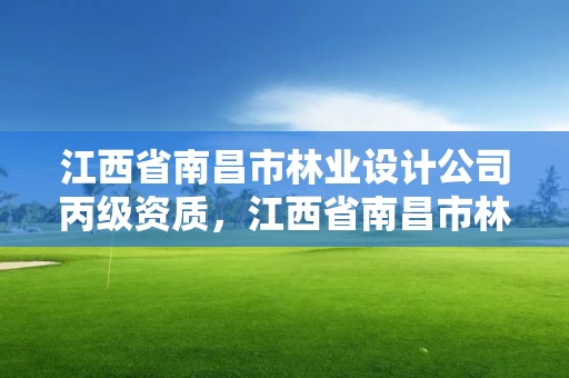 江西省南昌市林业设计公司丙级资质，江西省南昌市林业设计公司丙级资质企业