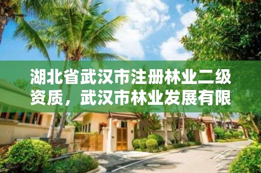 湖北省武汉市注册林业二级资质，武汉市林业发展有限责任公司