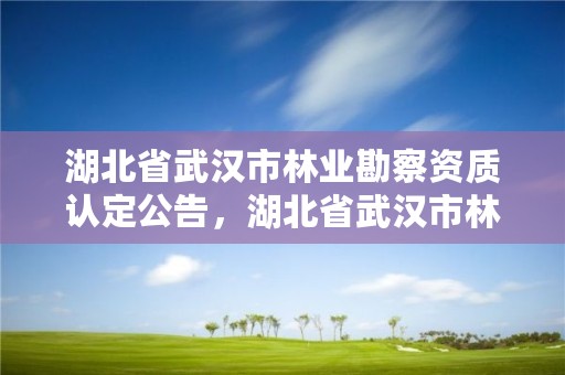 湖北省武汉市林业勘察资质认定公告，湖北省武汉市林业勘察资质认定公告最新