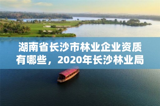 湖南省长沙市林业企业资质有哪些，2020年长沙林业局招聘公告