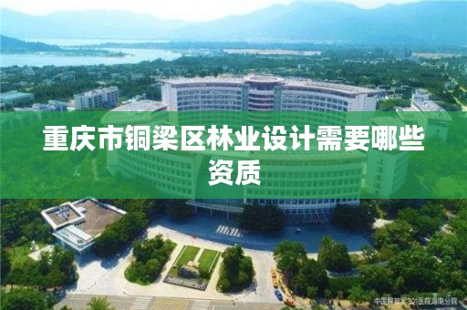 重庆市铜梁区林业设计需要哪些资质