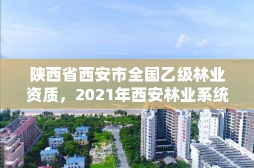 陕西省西安市全国乙级林业资质，2021年西安林业系统招聘