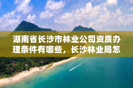 湖南省长沙市林业公司资质办理条件有哪些，长沙林业局怎么样