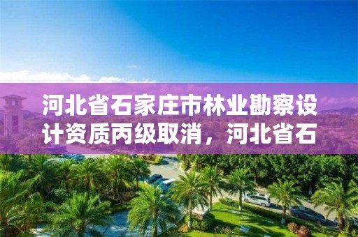 河北省石家庄市林业勘察设计资质丙级取消，河北省石家庄市林业勘察设计资质丙级取消了吗