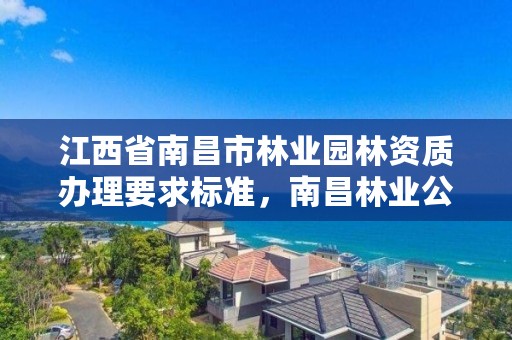 江西省南昌市林业园林资质办理要求标准，南昌林业公司