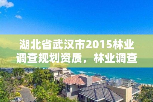 湖北省武汉市2015林业调查规划资质，林业调查规划资质单位有哪些