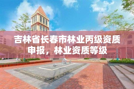 吉林省长春市林业丙级资质申报，林业资质等级