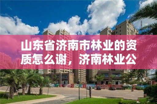 山东省济南市林业的资质怎么谢，济南林业公司