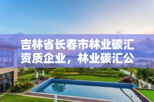 吉林省长春市林业碳汇资质企业，林业碳汇公司有哪几家