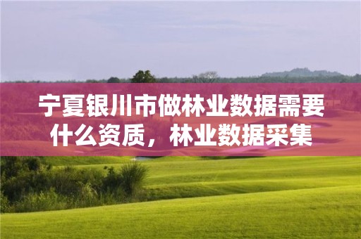 宁夏银川市做林业数据需要什么资质，林业数据采集