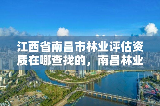 江西省南昌市林业评估资质在哪查找的，南昌林业局地址