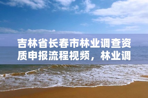 吉林省长春市林业调查资质申报流程视频，林业调查需要什么资质