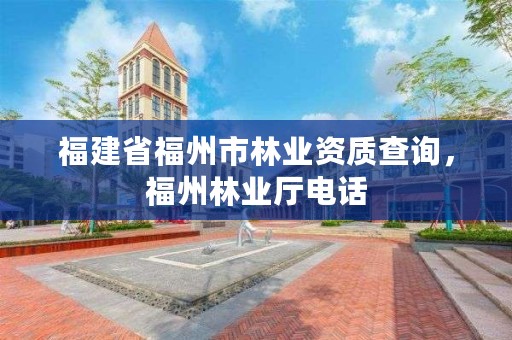 福建省福州市林业资质查询，福州林业厅电话