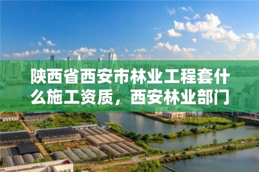 陕西省西安市林业工程套什么施工资质，西安林业部门