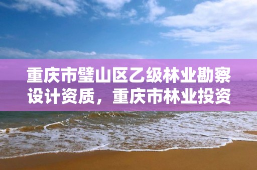 重庆市璧山区乙级林业勘察设计资质，重庆市林业投资开发有限责任公司招聘