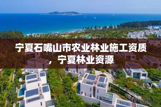 宁夏石嘴山市农业林业施工资质，宁夏林业资源