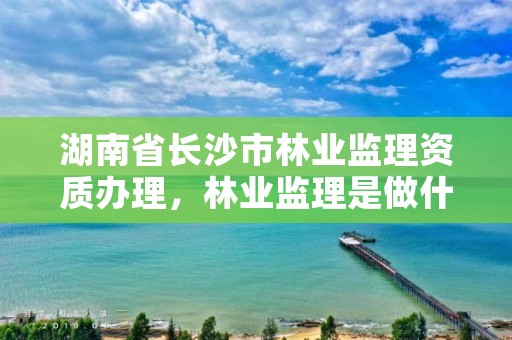 湖南省长沙市林业监理资质办理，林业监理是做什么的