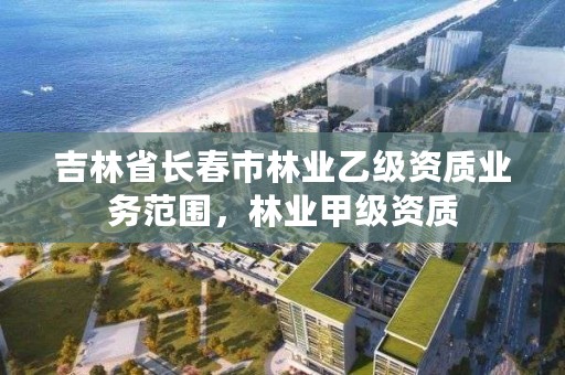 吉林省长春市林业乙级资质业务范围，林业甲级资质