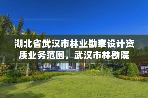 湖北省武汉市林业勘察设计资质业务范围，武汉市林勘院