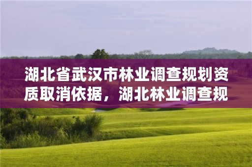 湖北省武汉市林业调查规划资质取消依据，湖北林业调查规划院附近租房