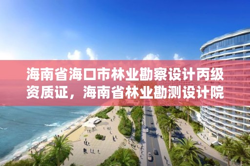 海南省海口市林业勘察设计丙级资质证，海南省林业勘测设计院