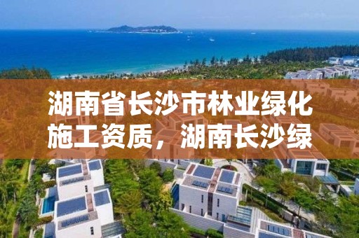 湖南省长沙市林业绿化施工资质，湖南长沙绿化工程