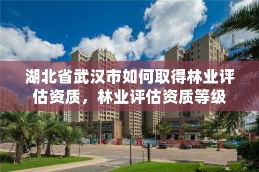 湖北省武汉市如何取得林业评估资质，林业评估资质等级