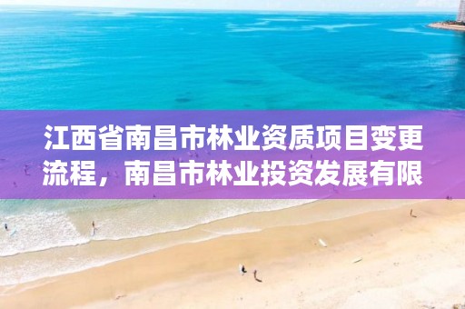 江西省南昌市林业资质项目变更流程，南昌市林业投资发展有限公司