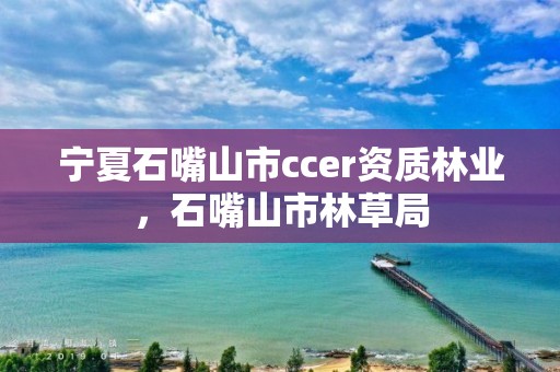 宁夏石嘴山市ccer资质林业，石嘴山市林草局