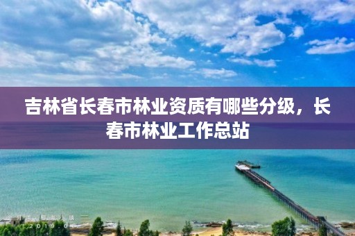 吉林省长春市林业资质有哪些分级，长春市林业工作总站