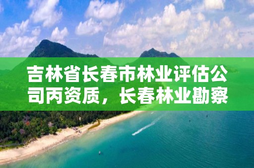 吉林省长春市林业评估公司丙资质，长春林业勘察设计院