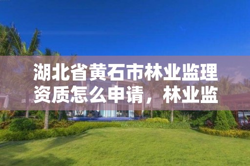 湖北省黄石市林业监理资质怎么申请，林业监理公司