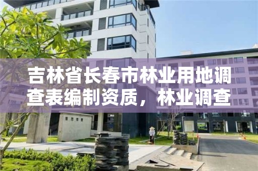 吉林省长春市林业用地调查表编制资质，林业调查地类代码表