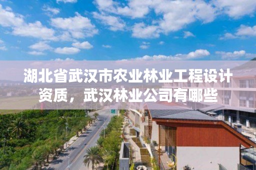 湖北省武汉市农业林业工程设计资质，武汉林业公司有哪些