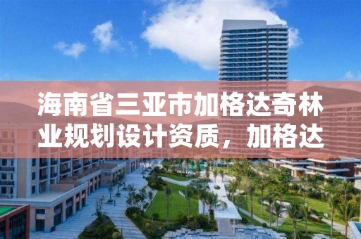 海南省三亚市加格达奇林业规划设计资质，加格达奇林业集团公司