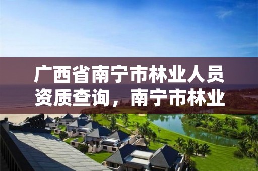 广西省南宁市林业人员资质查询，南宁市林业局招聘信息2021