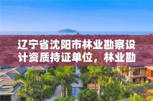 辽宁省沈阳市林业勘察设计资质持证单位，林业勘测设计资质