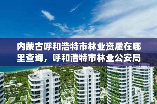 内蒙古呼和浩特市林业资质在哪里查询，呼和浩特市林业公安局