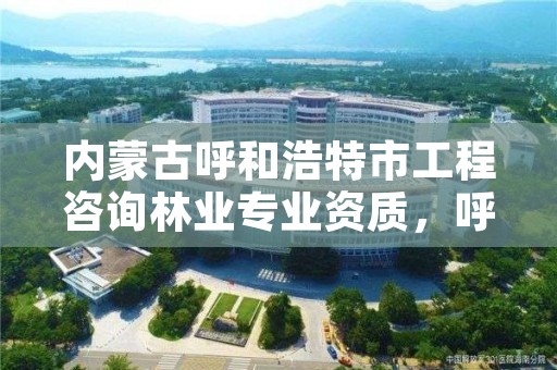 内蒙古呼和浩特市工程咨询林业专业资质，呼和浩特工程咨询公司