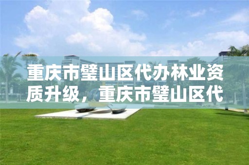 重庆市璧山区代办林业资质升级，重庆市璧山区代办林业资质升级公告