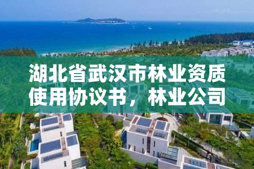 湖北省武汉市林业资质使用协议书，林业公司资质