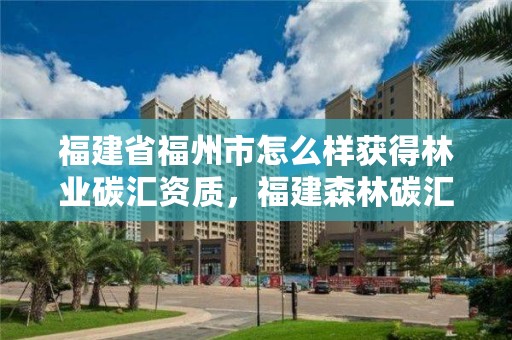 福建省福州市怎么样获得林业碳汇资质，福建森林碳汇每亩卖什么价