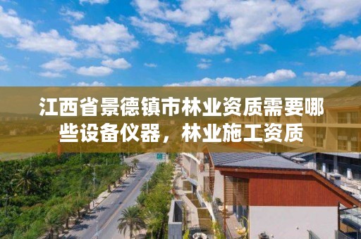 江西省景德镇市林业资质需要哪些设备仪器，林业施工资质