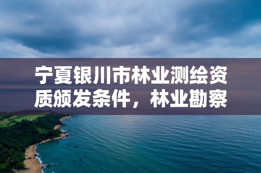 宁夏银川市林业测绘资质颁发条件，林业勘察测绘资质