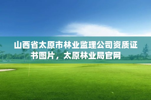 山西省太原市林业监理公司资质证书图片，太原林业局官网