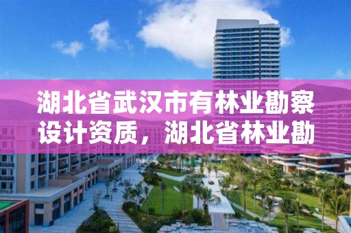 湖北省武汉市有林业勘察设计资质，湖北省林业勘测设计院