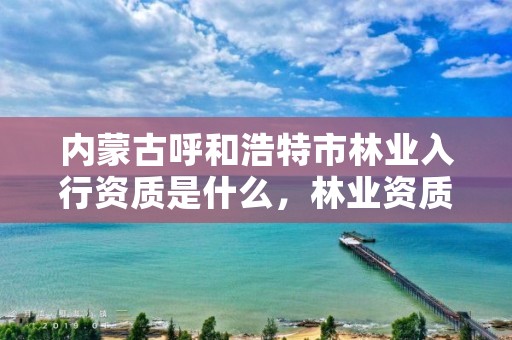 内蒙古呼和浩特市林业入行资质是什么，林业资质证书怎么办理?